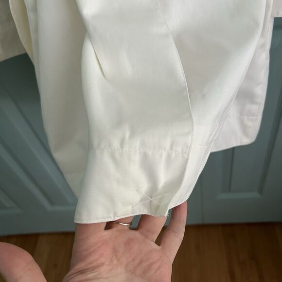 MICHAEL Michael Kors Womens White Double-Breasted Button Belted Trench Coat Med - Picture 7 of 15